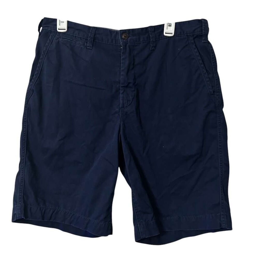 Polo Ralph Lauren Relaxed Fit Chino Shorts Mens Size 32 Navy Blue Casual